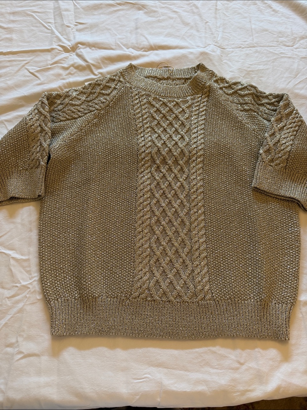 Women's Crewneck Cable Sweater in